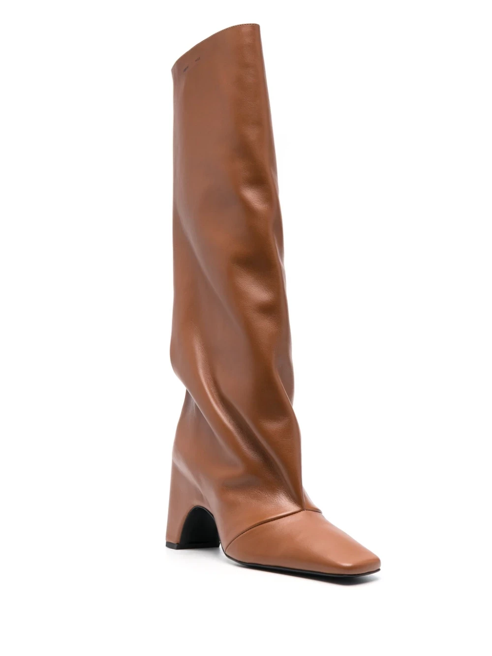 90m square-toe leather boots