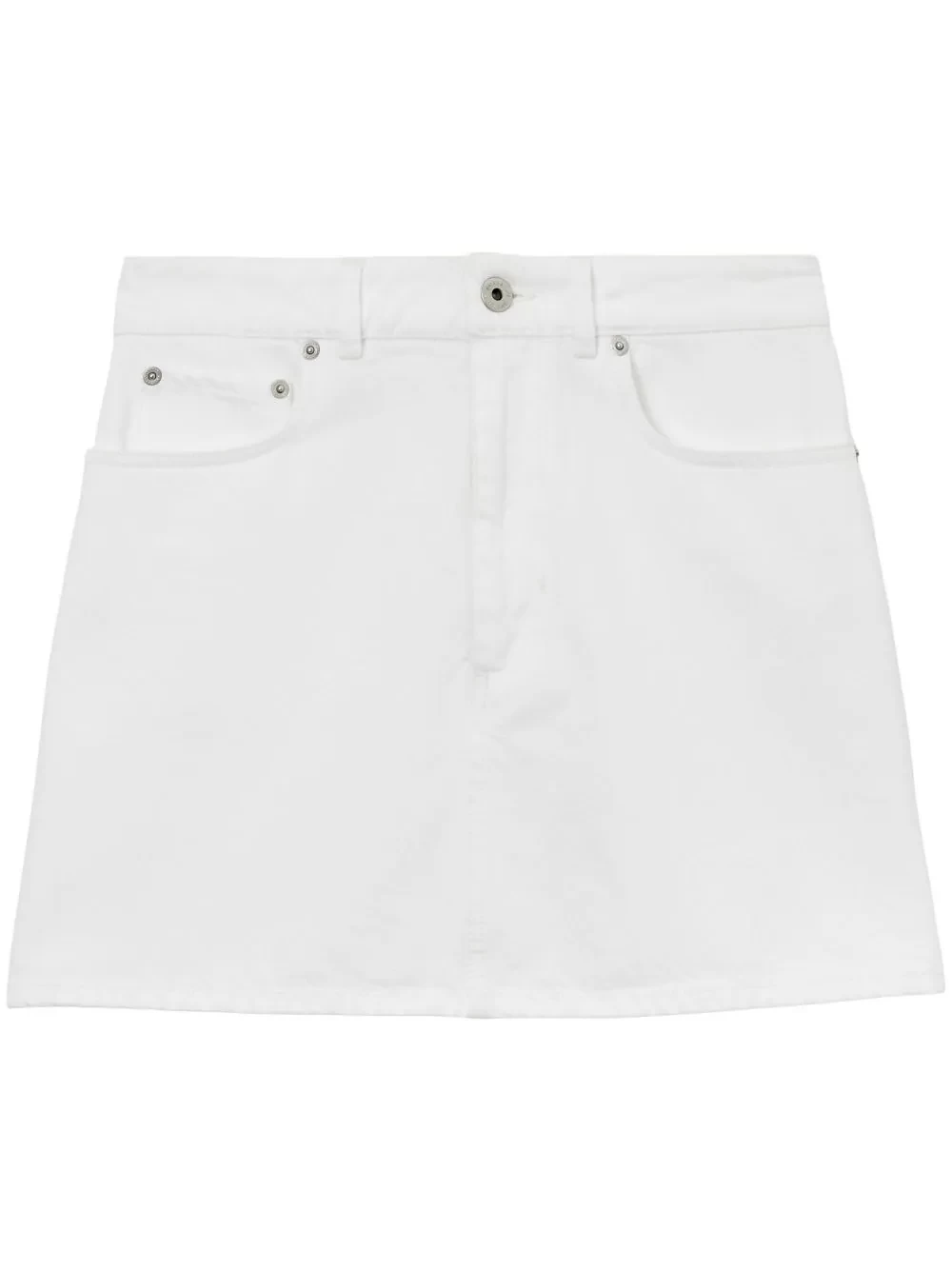 Equestrian Knight high-waist denim skirt