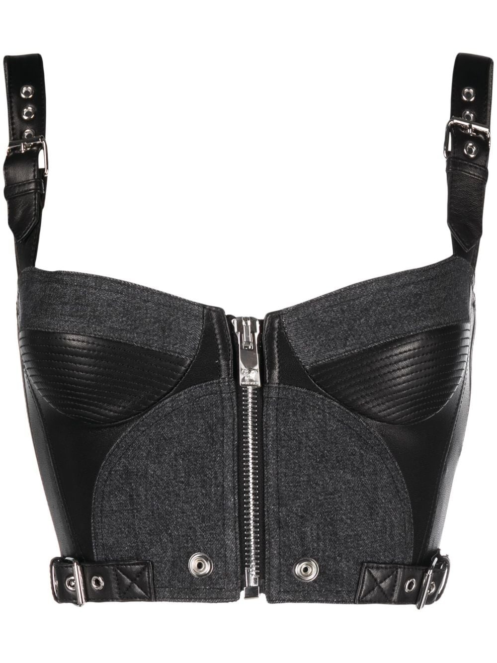 panelled bustier top