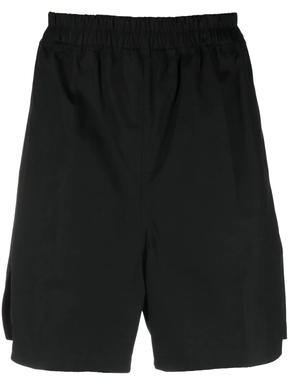 straight-leg track shorts