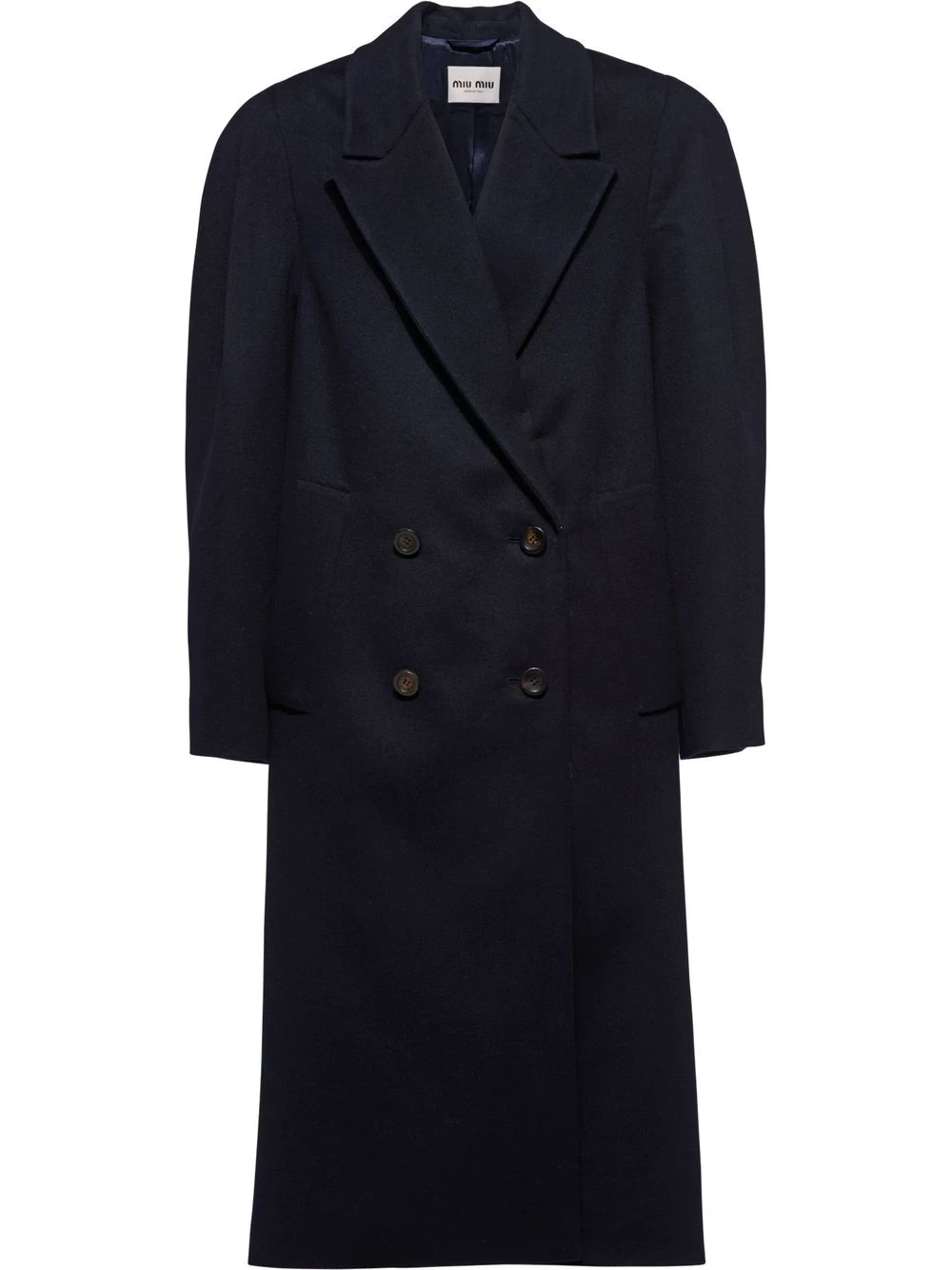 double-breasted fitted coat
