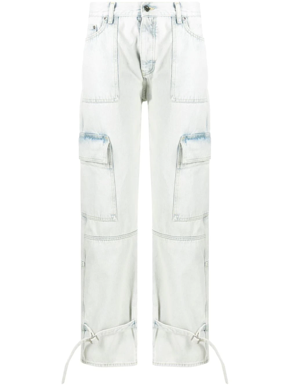 Graffiti wide-leg jeans