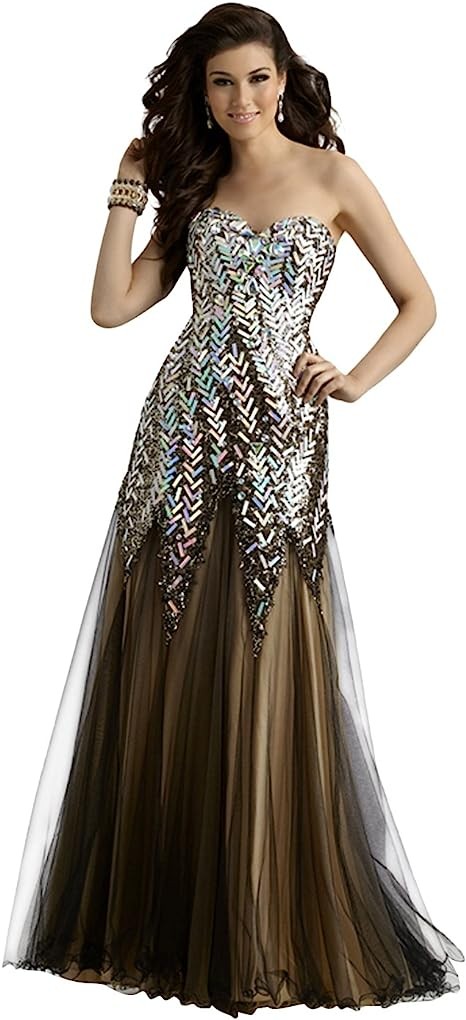 Clarisse Sweetheart Drop Waist Couture Prom and Evening Dress