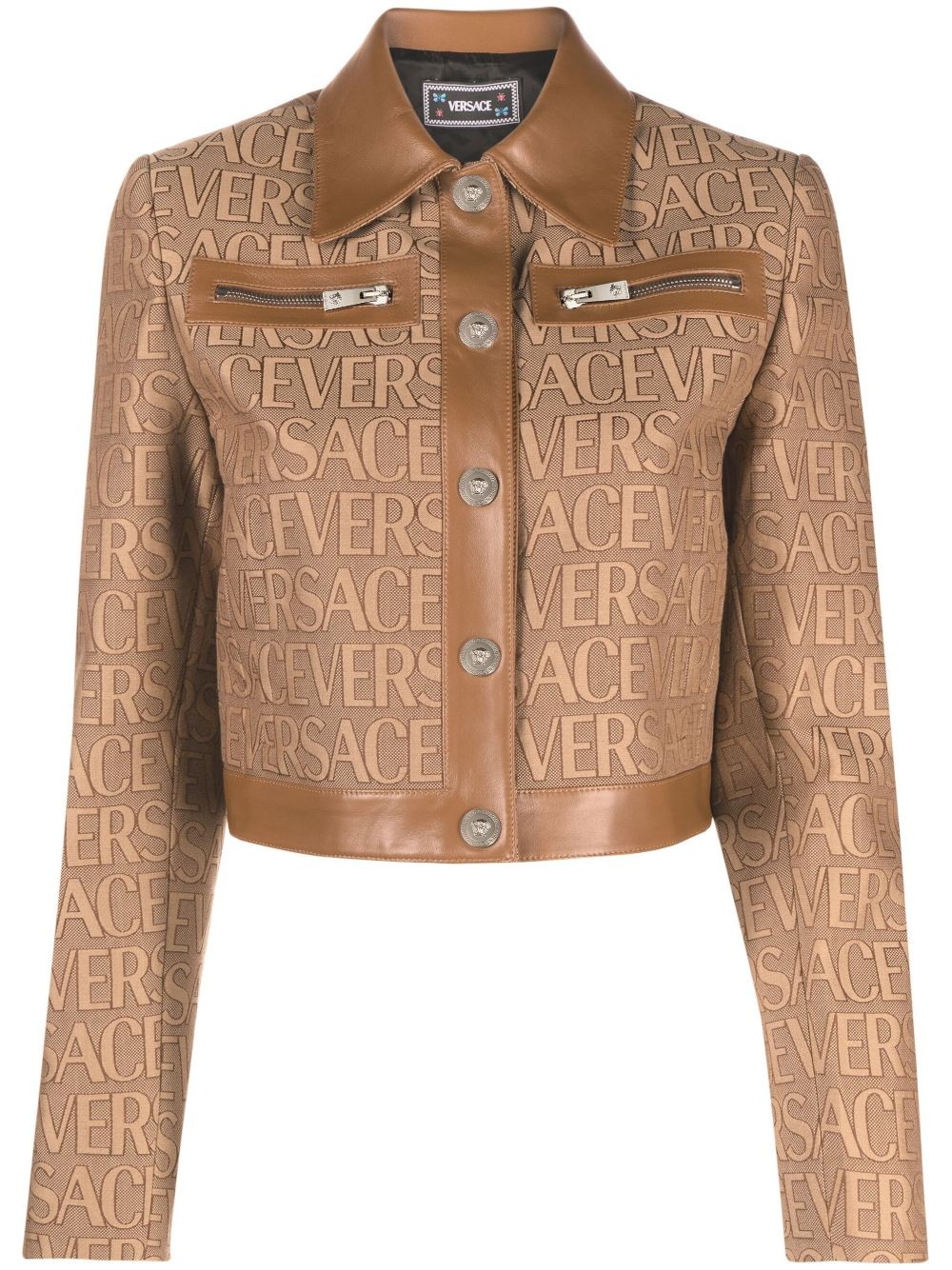 Versace Allover-jacquard jacket