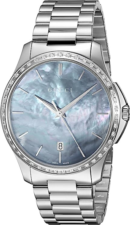 Gucci 'G-Timeless' Quartz Stainless Steel Silver-Toned Watch