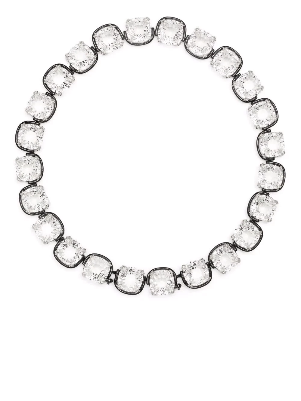 Harmonia cushion cut crystal choker