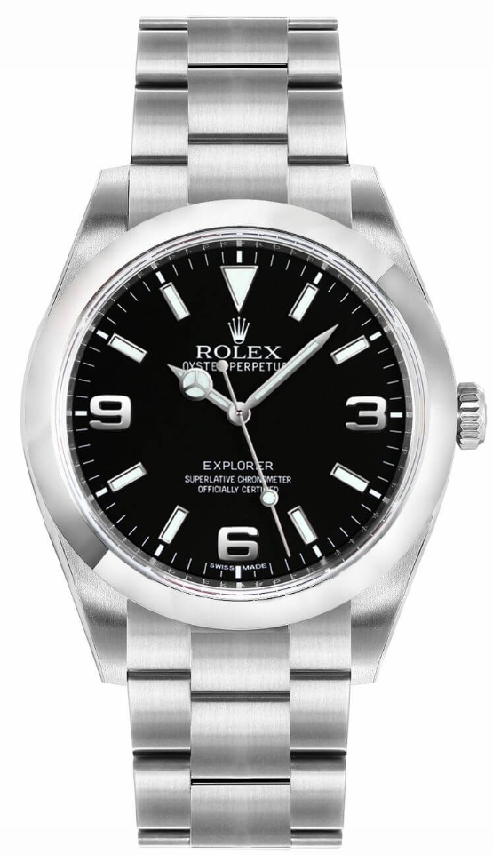 Oyster Perpetual 39 Black Dial Men's Watch 114300-0005