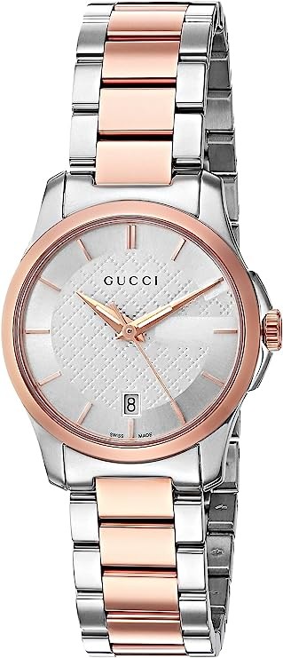 Gucci Swiss Quartz Stainless Steel Dress Two-Tone women's Watch(Model: YA126564)