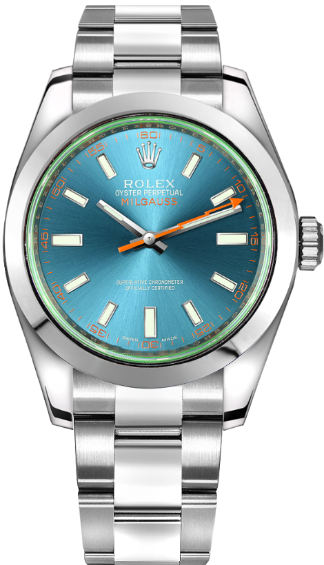 Oyster Perpetual Milgauss Z-Blue Steel Men's Watch 116400GV-0002