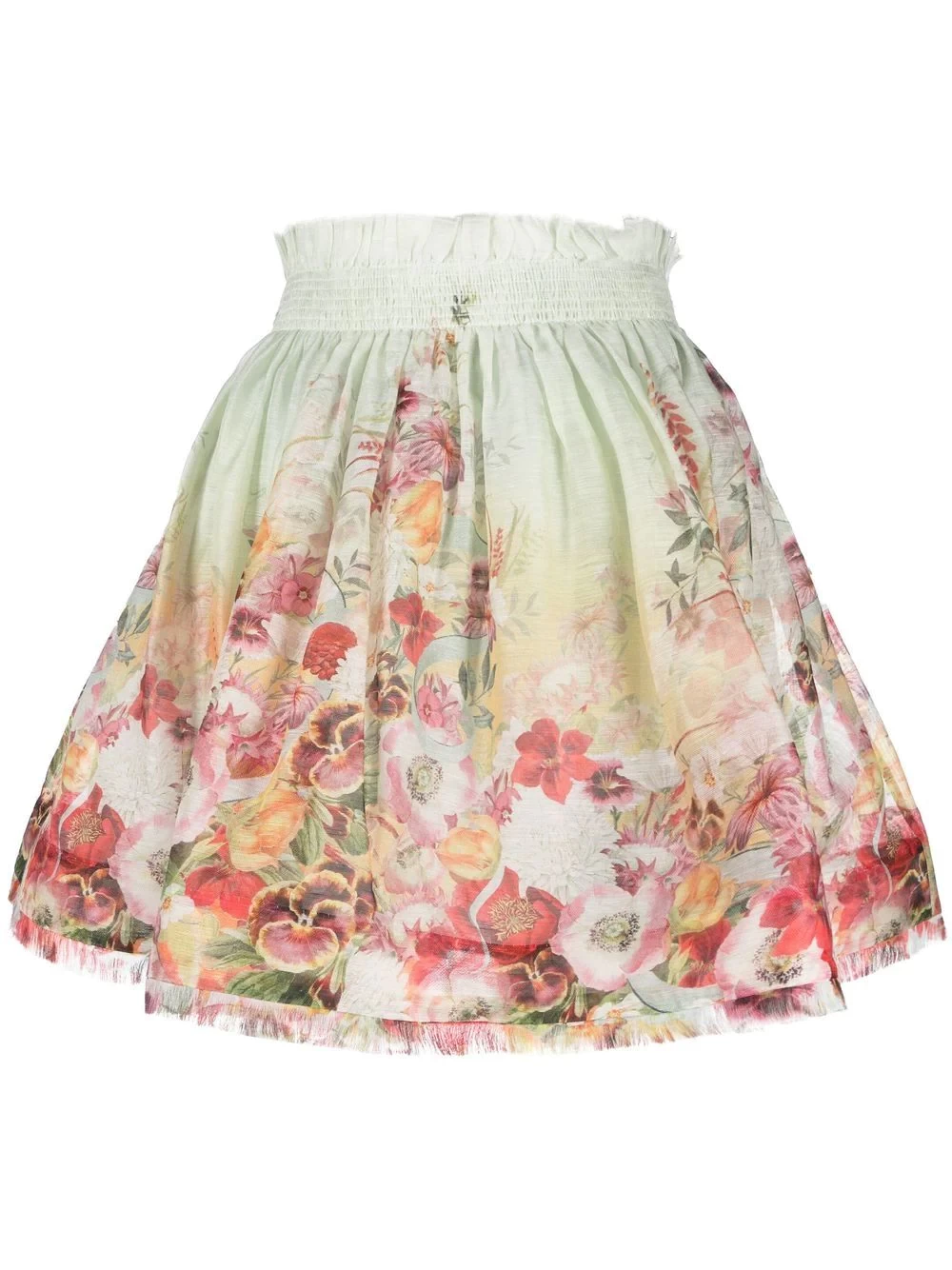 Wonderland floral-print miniskirt