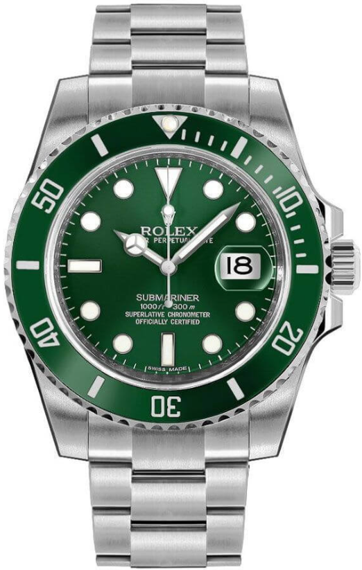 Submariner Date Hulk Oystersteel Men's Watch 116610LV-0002