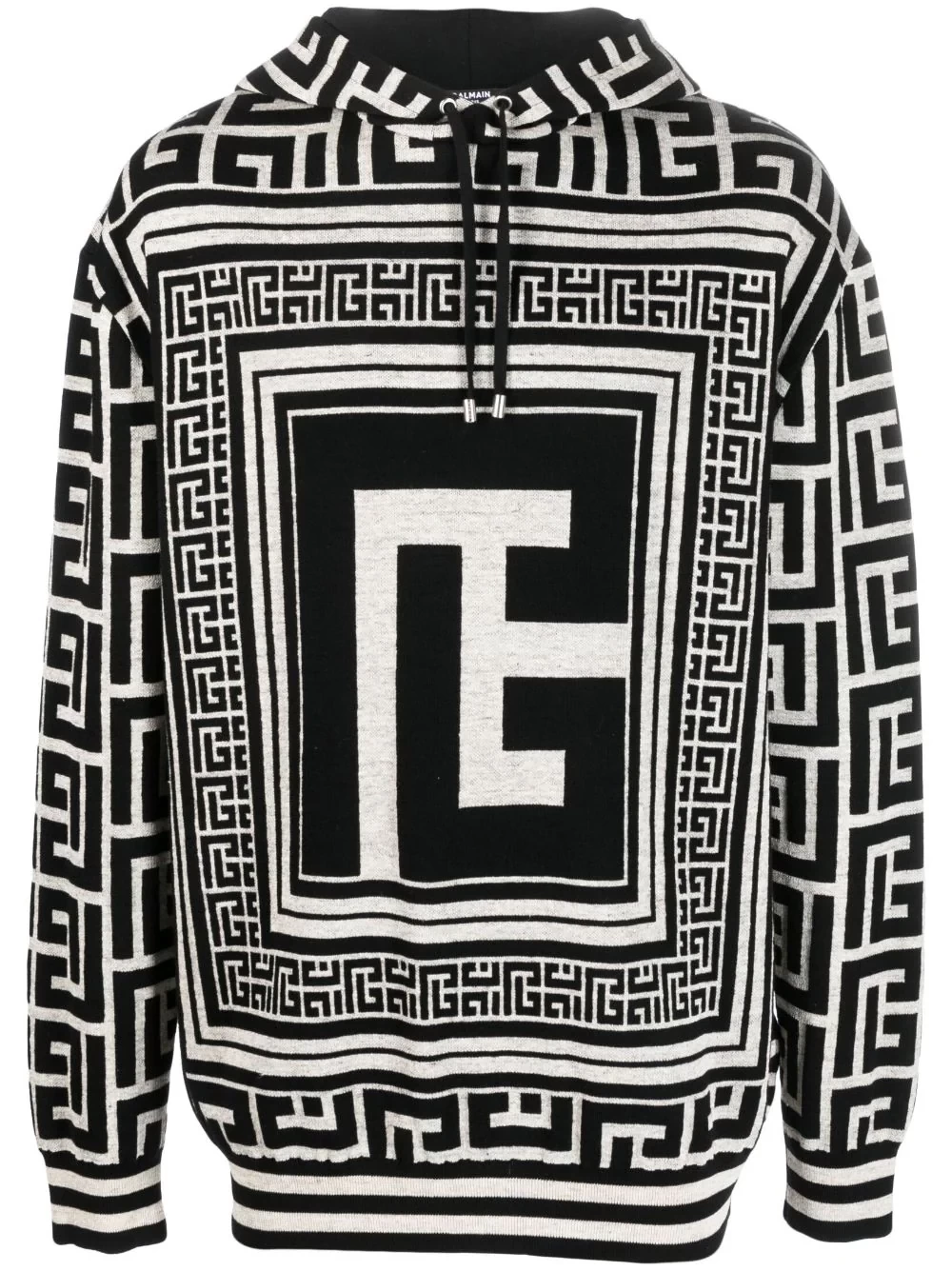 maxi monogram jacquard hoodie