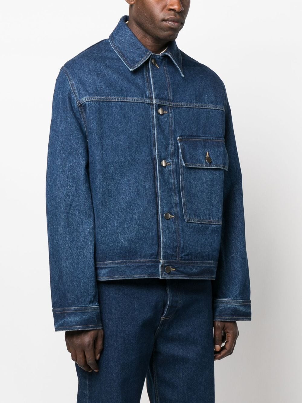 patch-pocket denim jacket