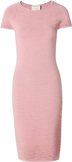 CHOCHENG Italia Women's Cashmere Blend Round Neck Cap Sleeve Knit Dress