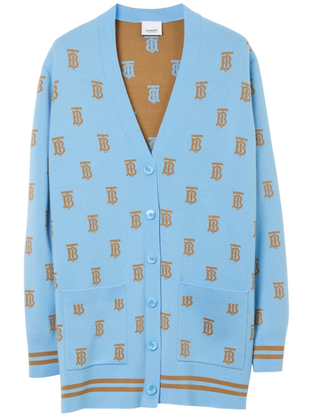 TB monogram-patterm knit cardigan