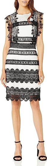 Nicole Miller Women's Lace Combos Mini Dress