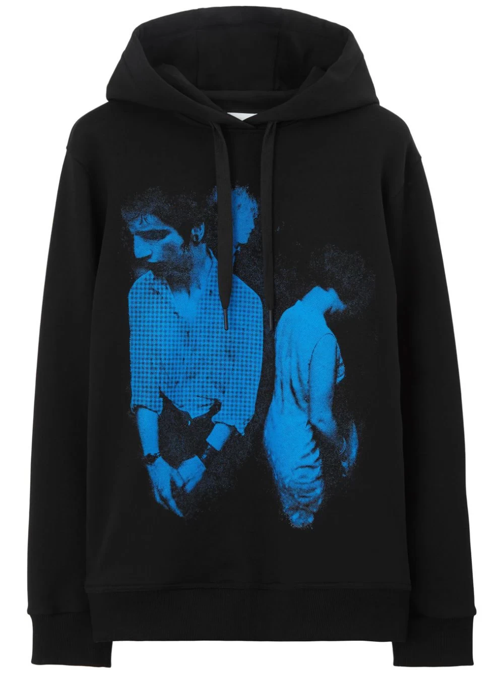 Mod-print cotton hoodie