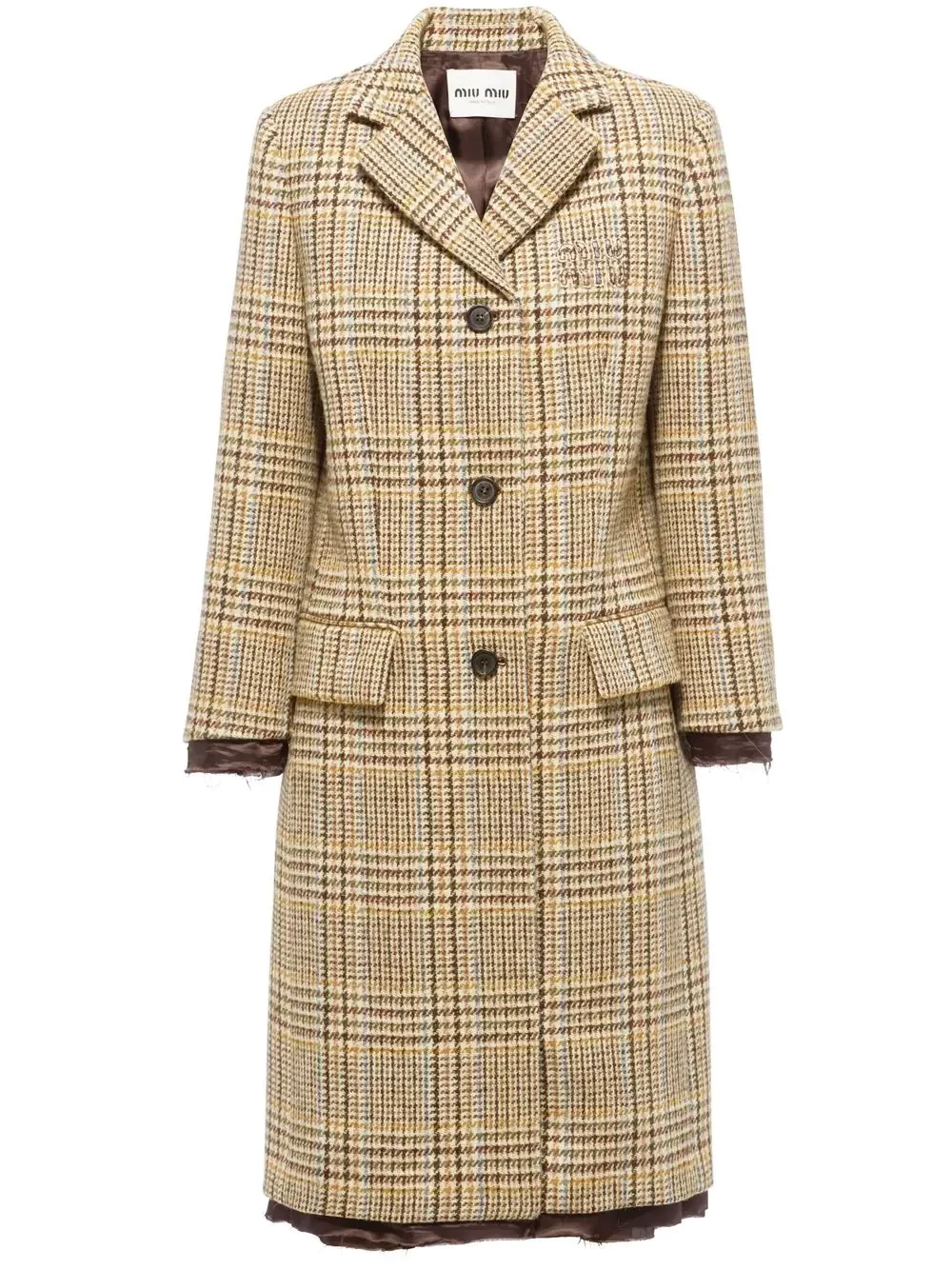 single-breasted virgin wool coat