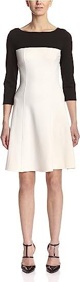 Natori Women's Color-Block Elbow Sleeve Dress