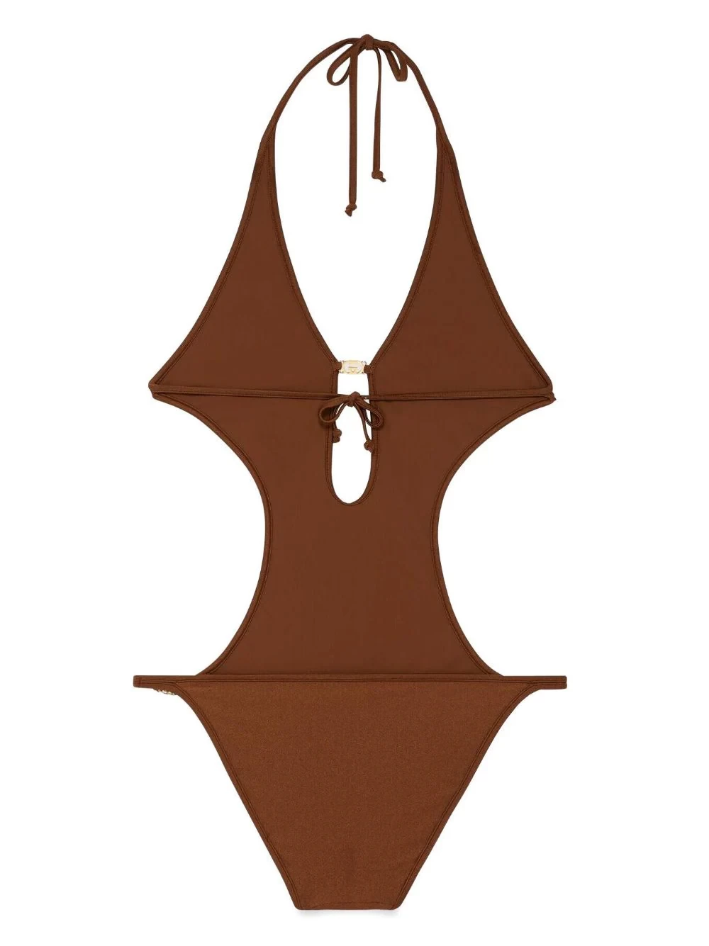 Interlocking G metallic-finish swimsuit