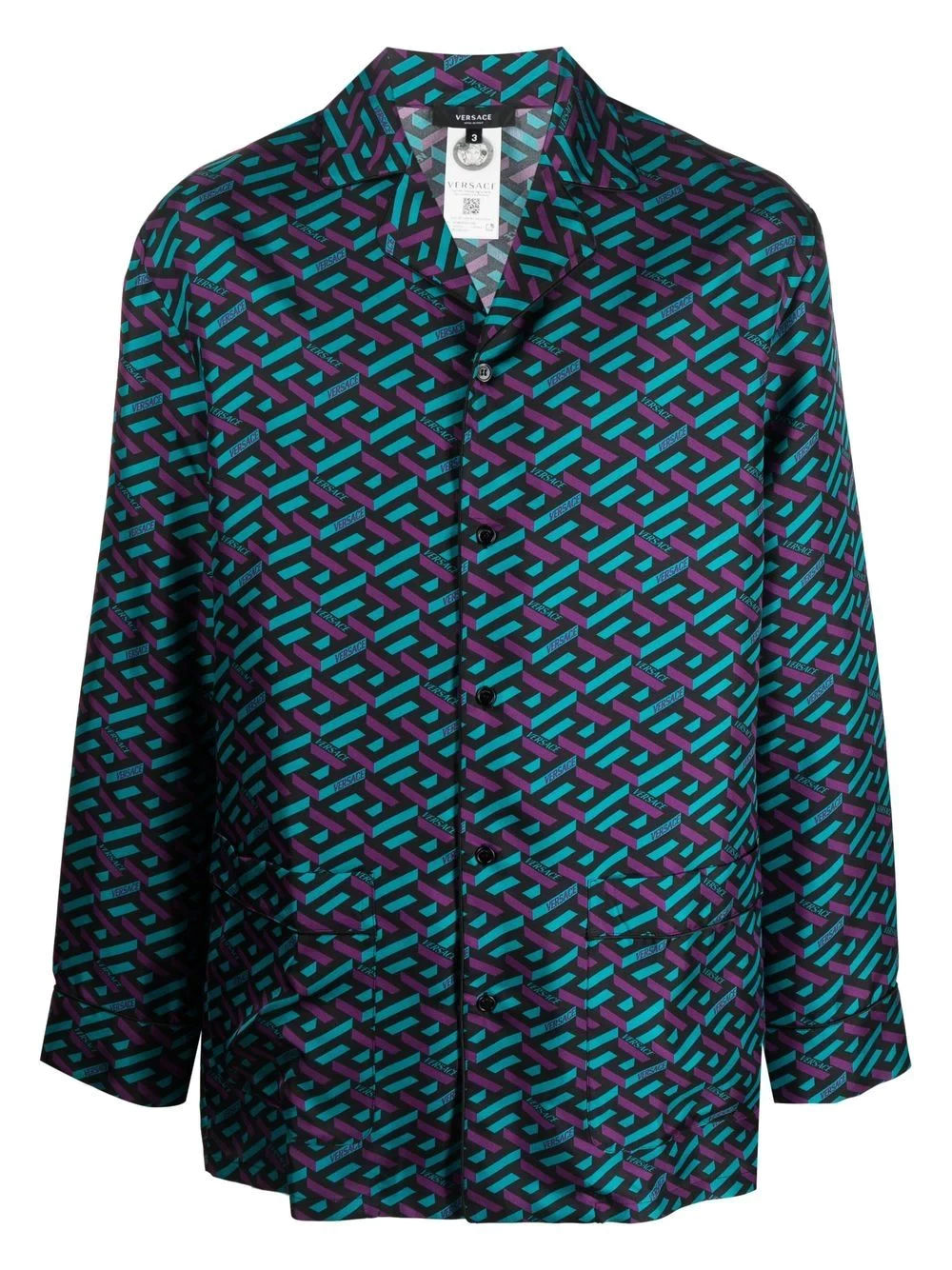 La Greca silk pyjama top